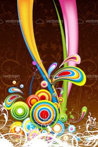 Floral colorful background